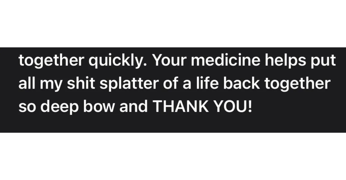 Testimonial about emotional reset helping someone rebuild their life and create deep personal transformation