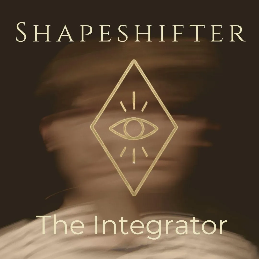 Shapeshifter archetype symbol featuring an eye representing integration, awareness, and the ability to shift patterns and perspectives