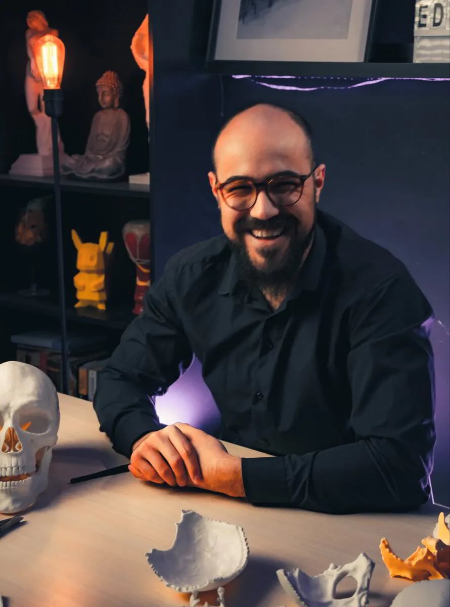 a large building with a crane on top of it