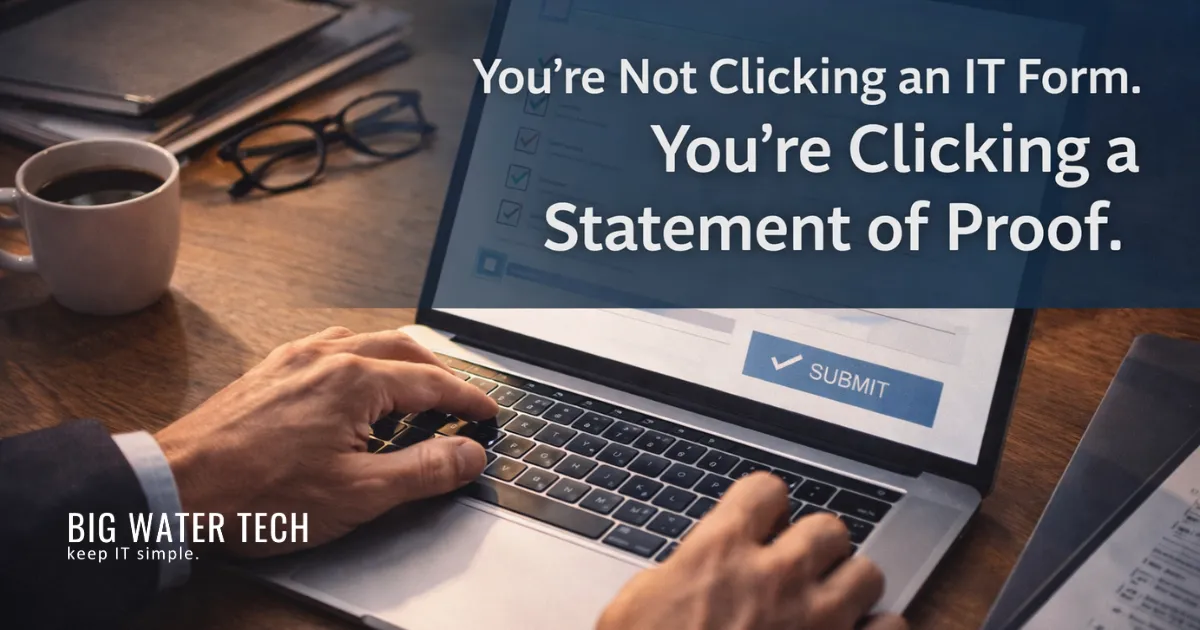 Statement of Proof on a Laptop
