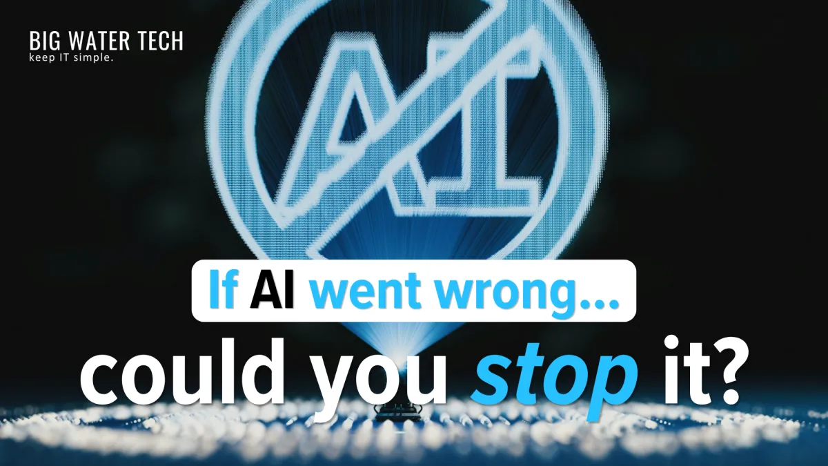Stopping AI if you need