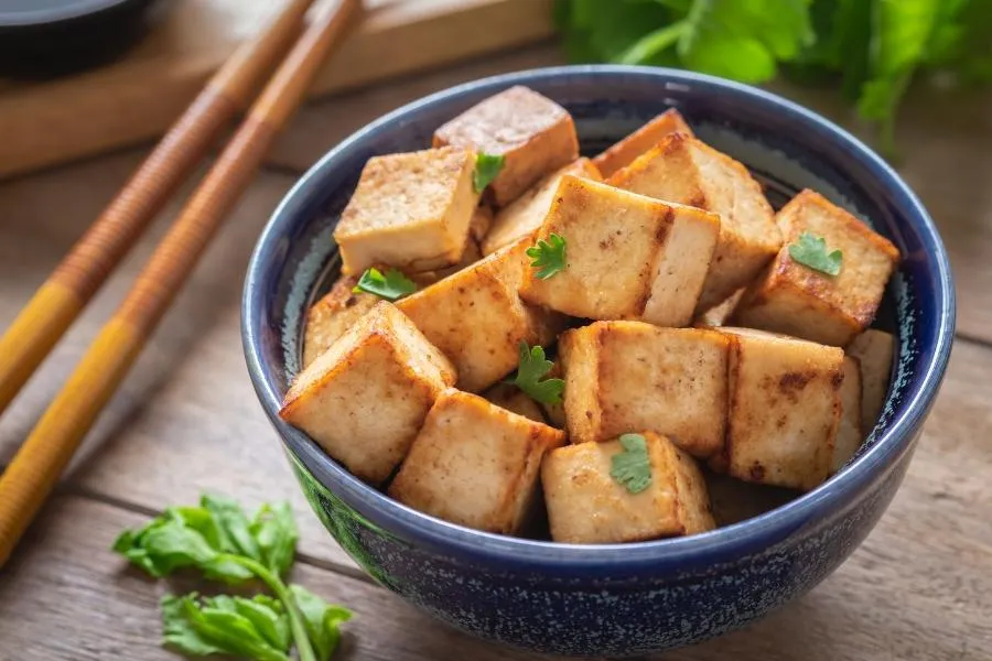 tofu in a bowl