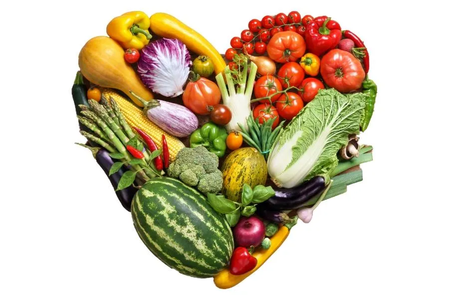 heart shaped vegetables