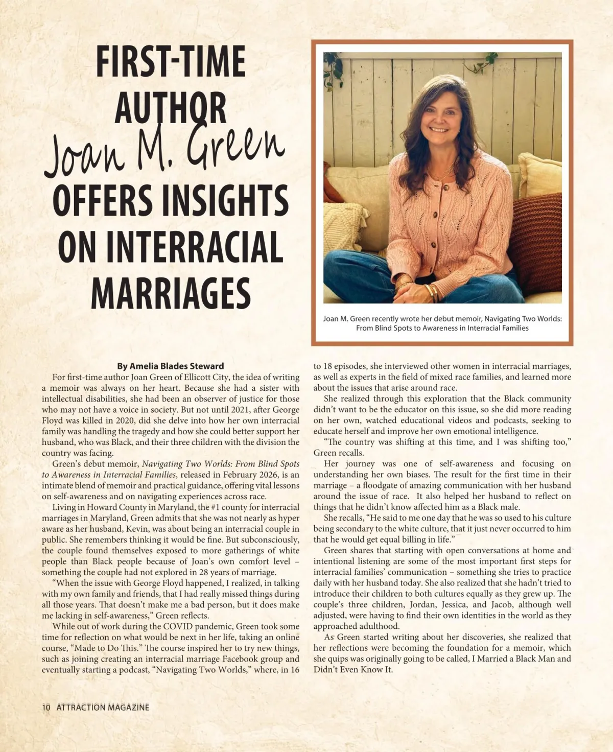Joan Green Featured in June Issue of Attraction Magazine