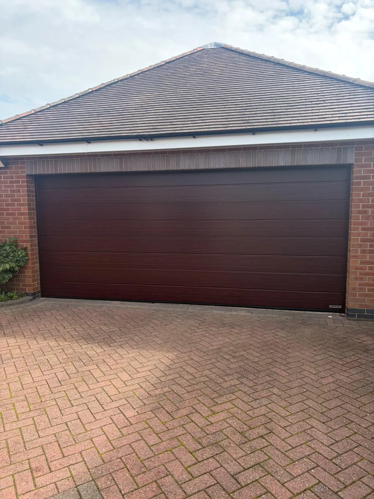 Install by Central Garage Doors - Rosewood Sectional Double Garage