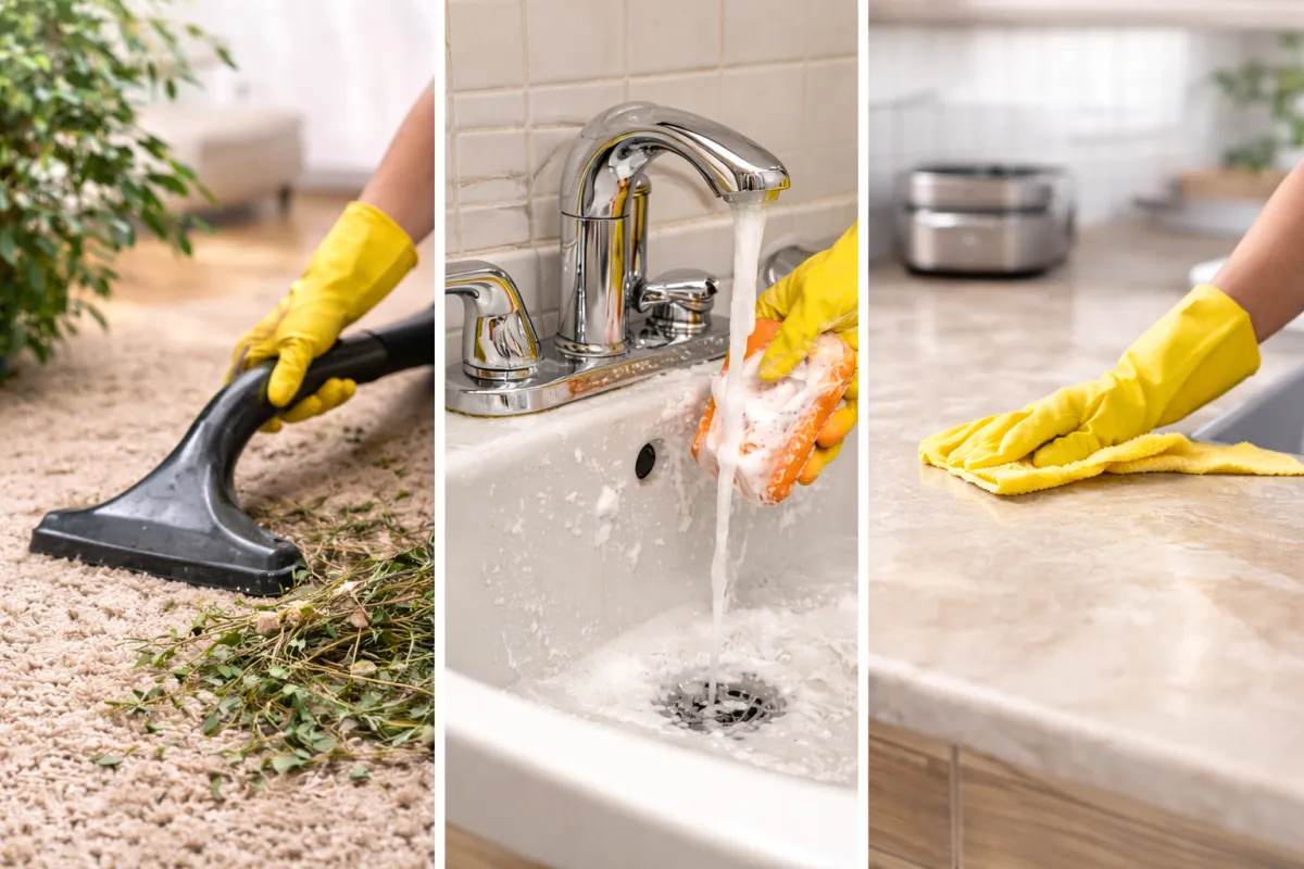 pink flowers in brown clay pot