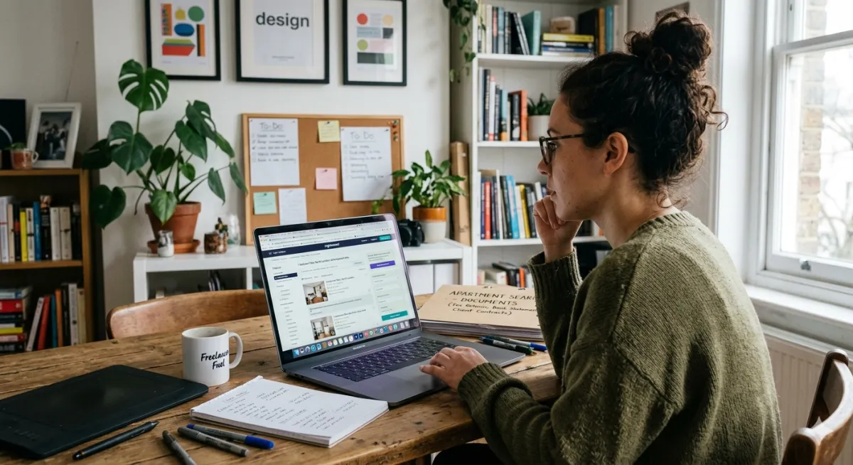 Freelancer on a mission, apartment applications open.