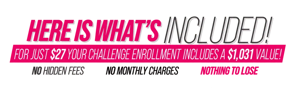 What’s included in the 28 Day challenge.