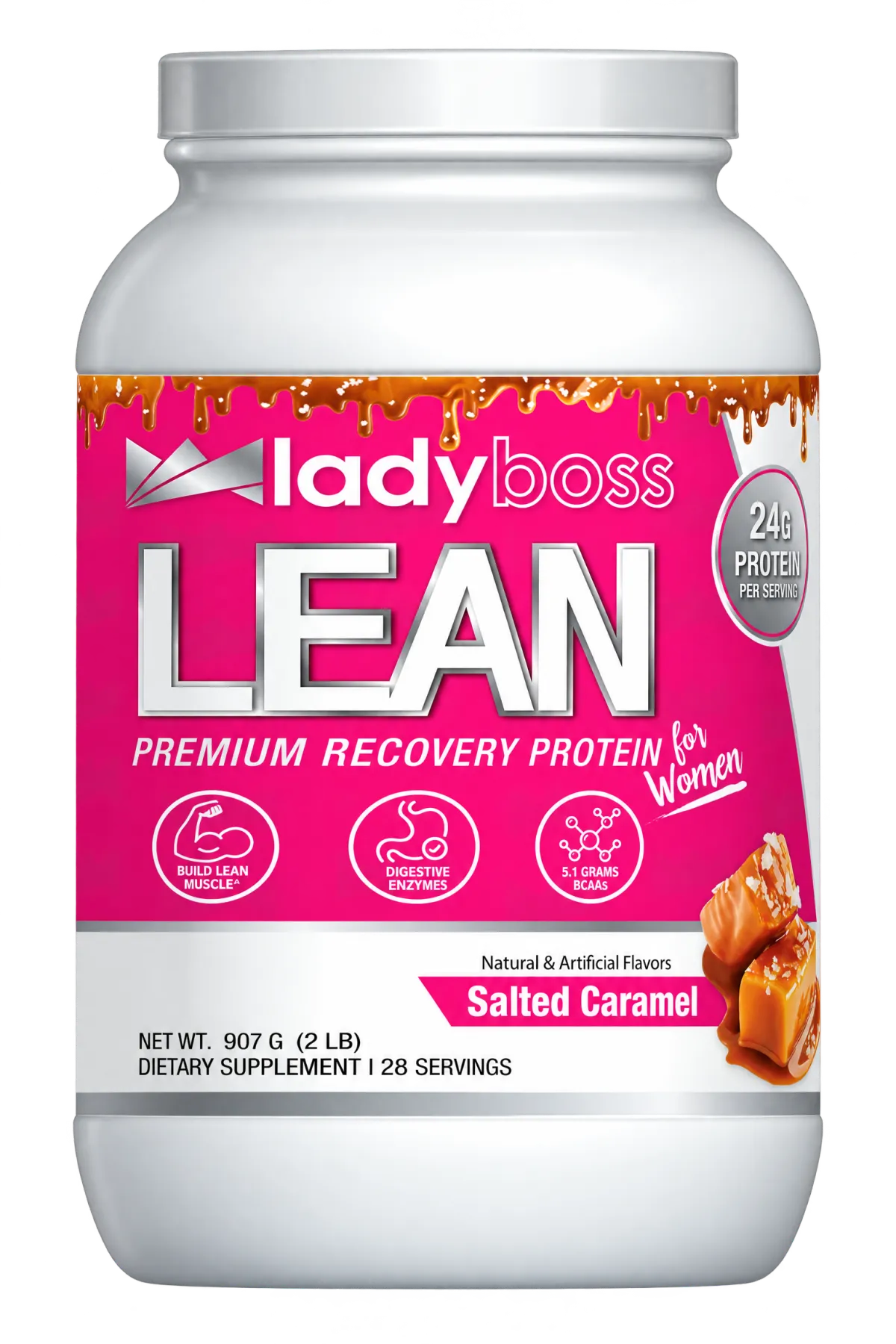 LadyBoss Salted Caramel LEAN Tub Mockup