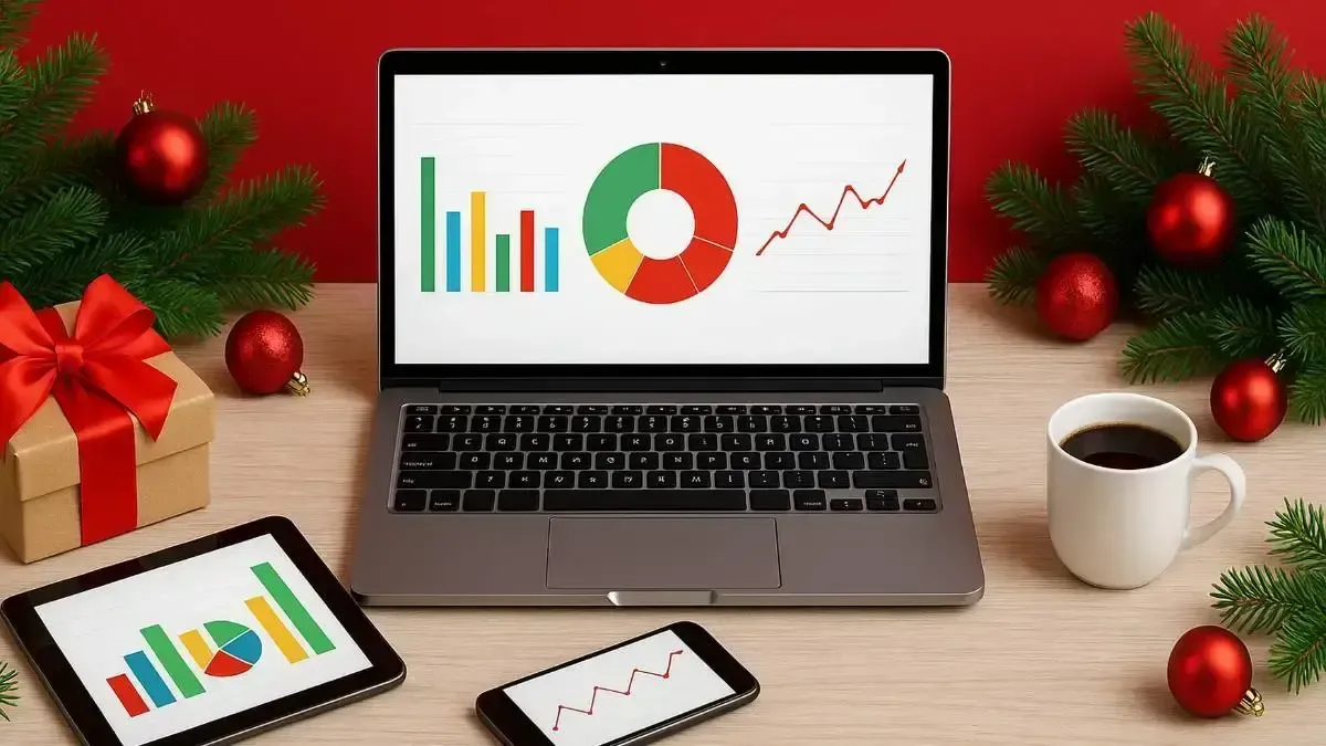 Graphiques financiers sur ordinateur, tablette et smartphone illustrant un bilan patrimonial en ligne