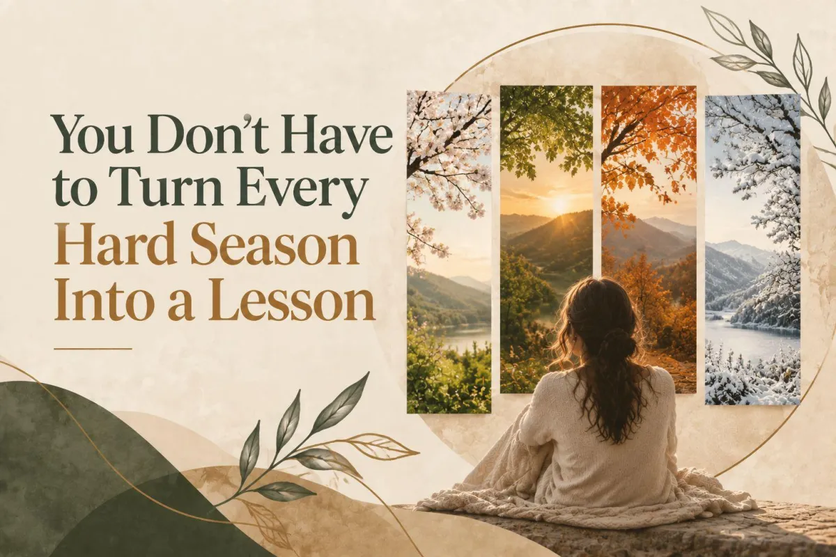 You Don't Have to Find the Lesson Yet
