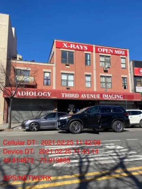 An MRI and radiology center storefront in the South Bronx, where patients and visitors may encounter slip and falls, unsafe entryways, or other hazards. Our Bronx personal injury lawyers help victims seek compensation for injuries sustained at medical facilitie