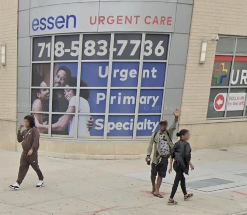 Exterior of Essen Urgent Care – East 149th Street — where Bronx clients often go after accidents