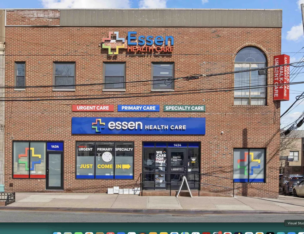 Exterior of Essen Urgent Care – 1434 Williamsbridge Road — where Bronx clients often go after accidents