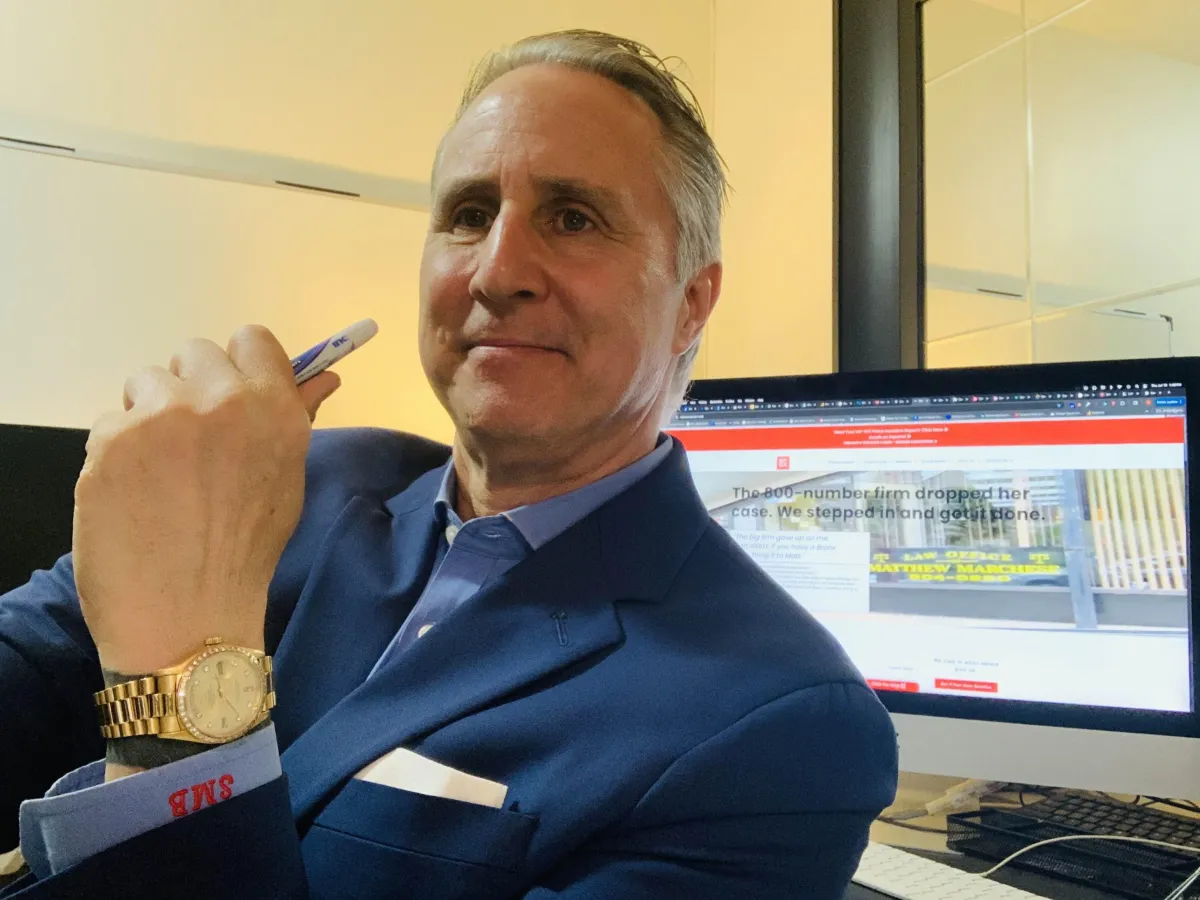 steve bradian at his desk 