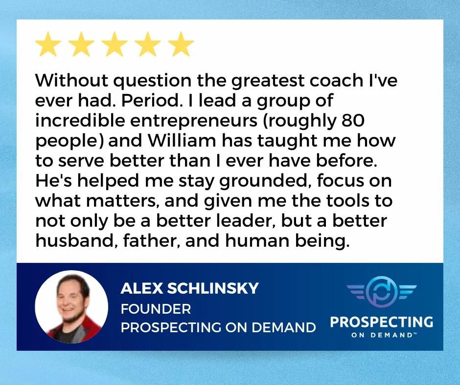 Testimony for Catalytic Group Coaching with Dr. William Attaway le Schlinsky