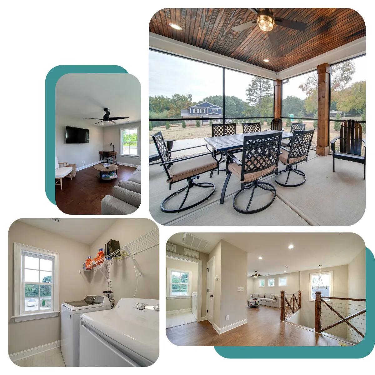 Belmont Getaway offers 4 large bedrooms, a modern kitchen, a snug den with a smart TV, a loft lounge, and an outdoor dining area with a BBQ grill.