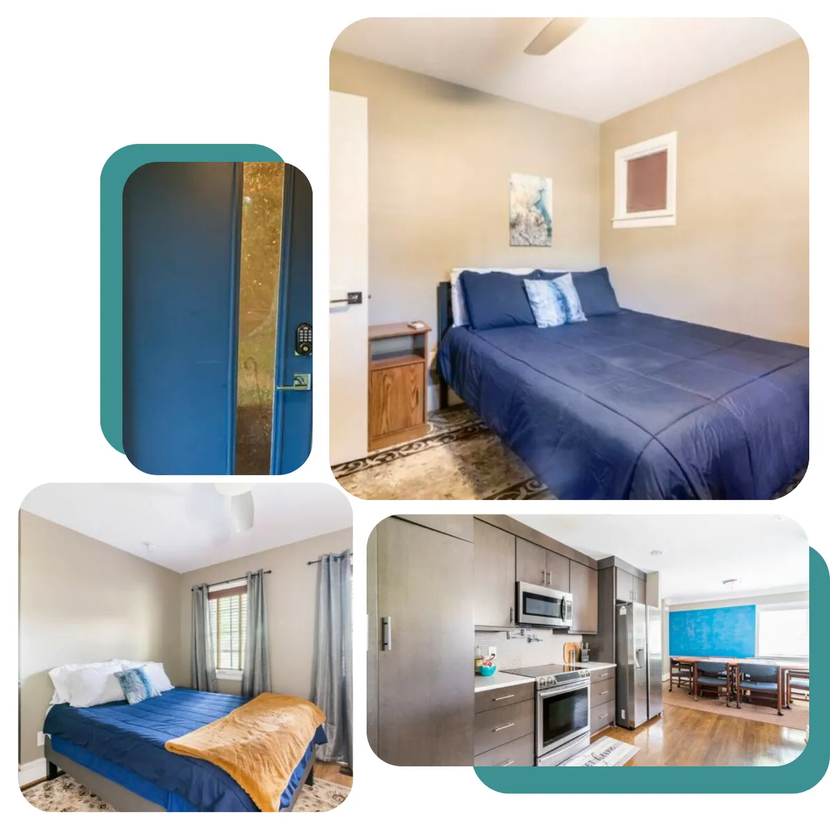 In Uptown Cozy Rental, both bedrooms have comfy Queen beds for a restful night, whether for work or play.