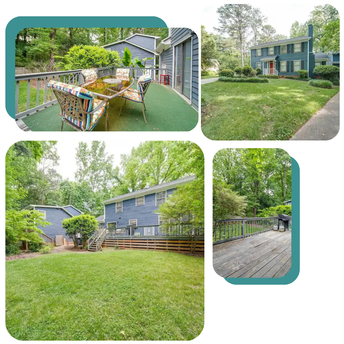 Relax in the spacious outdoor area of your South Charlotte Getaway