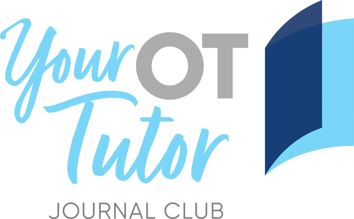 Your OT Tutor logo with journal club in grey block text underneath