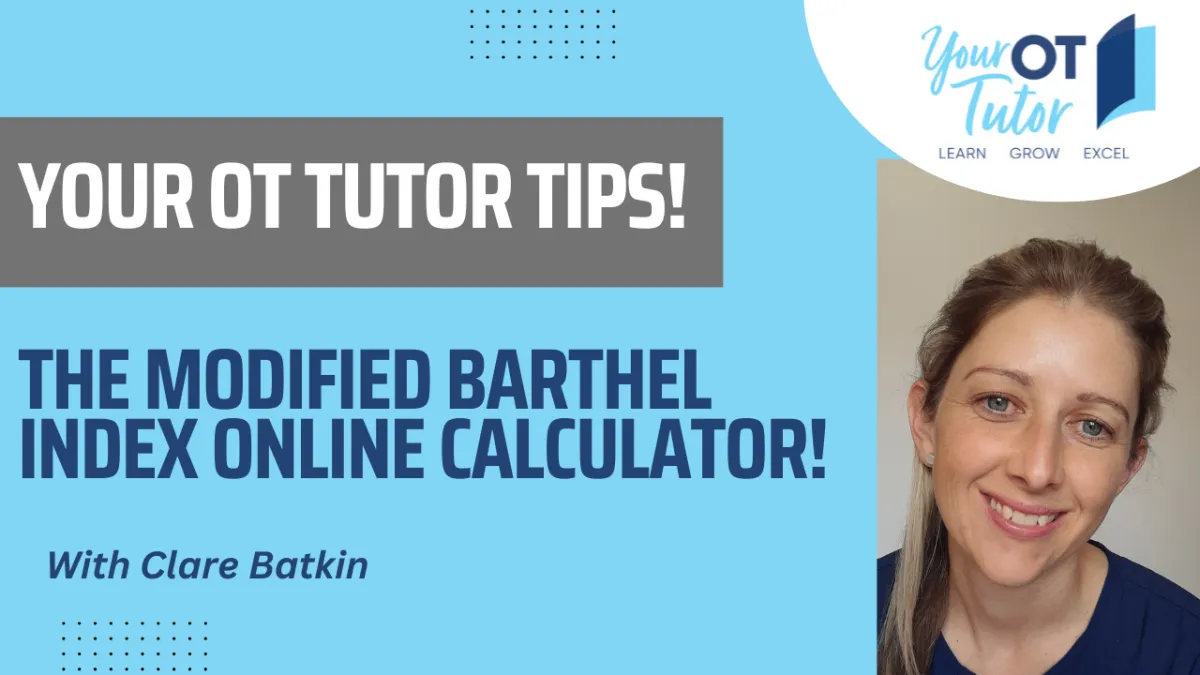 The modified barthel online calculator
