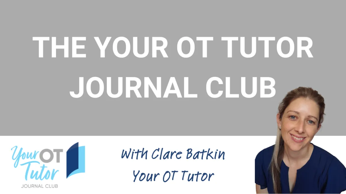 Join the Your OT Tutor membership the YOTT Alliance with Clare Batkin