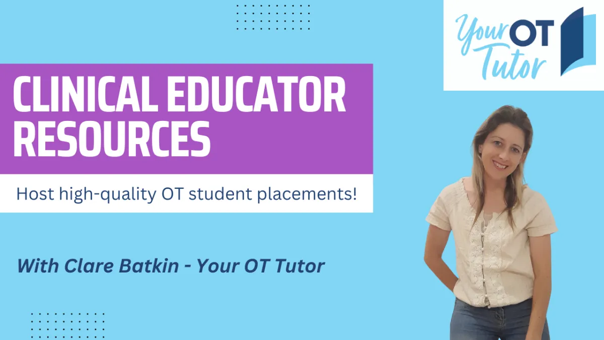 Join the Your OT Tutor membership the YOTT Alliance with Clare Batkin