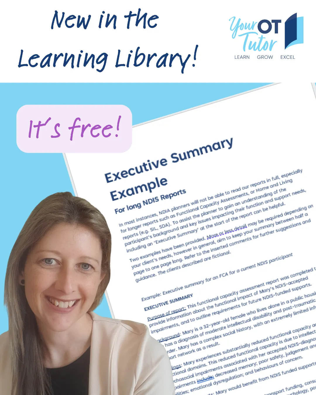 FCA report writing tips for occupational therapists