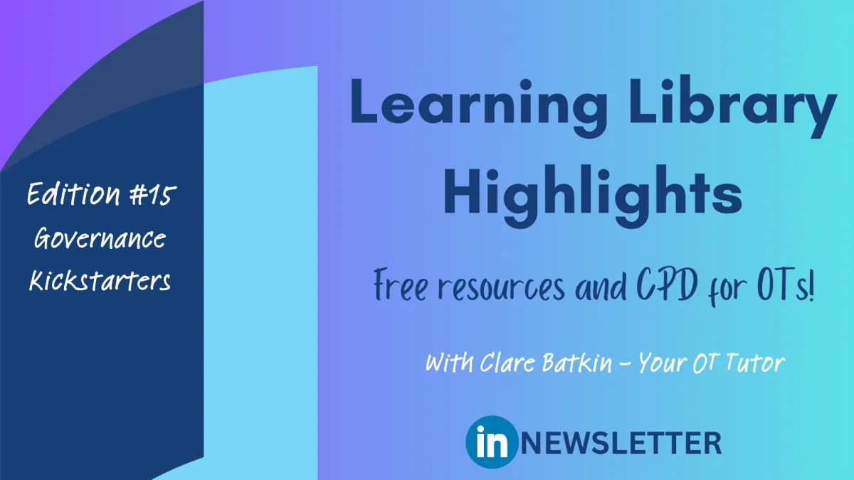 Learning Library highlights: Governance Kickstarters