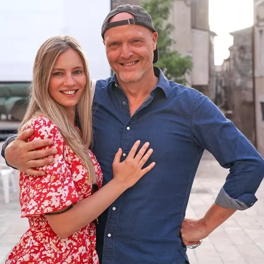 Mompeo International Film Academy founders standing in Mompeo village