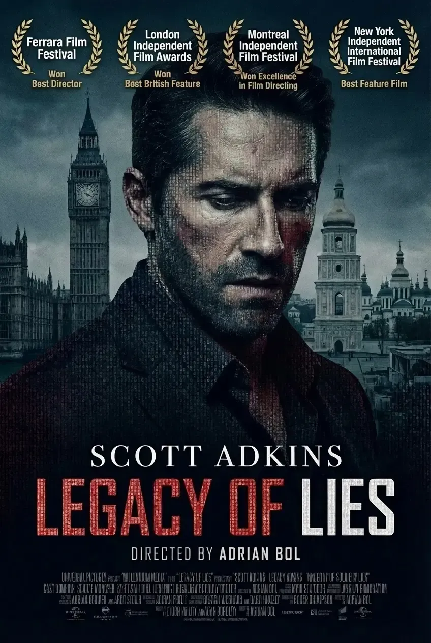 Poster Legacy of Lies, written and directed by Adrian Bol