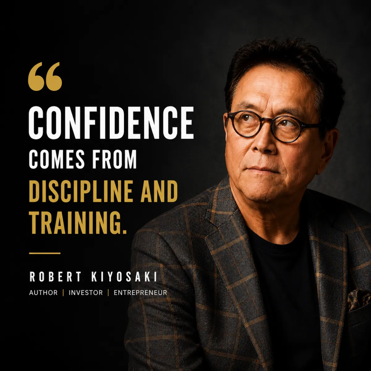 Confidence comes from Discipline and Training