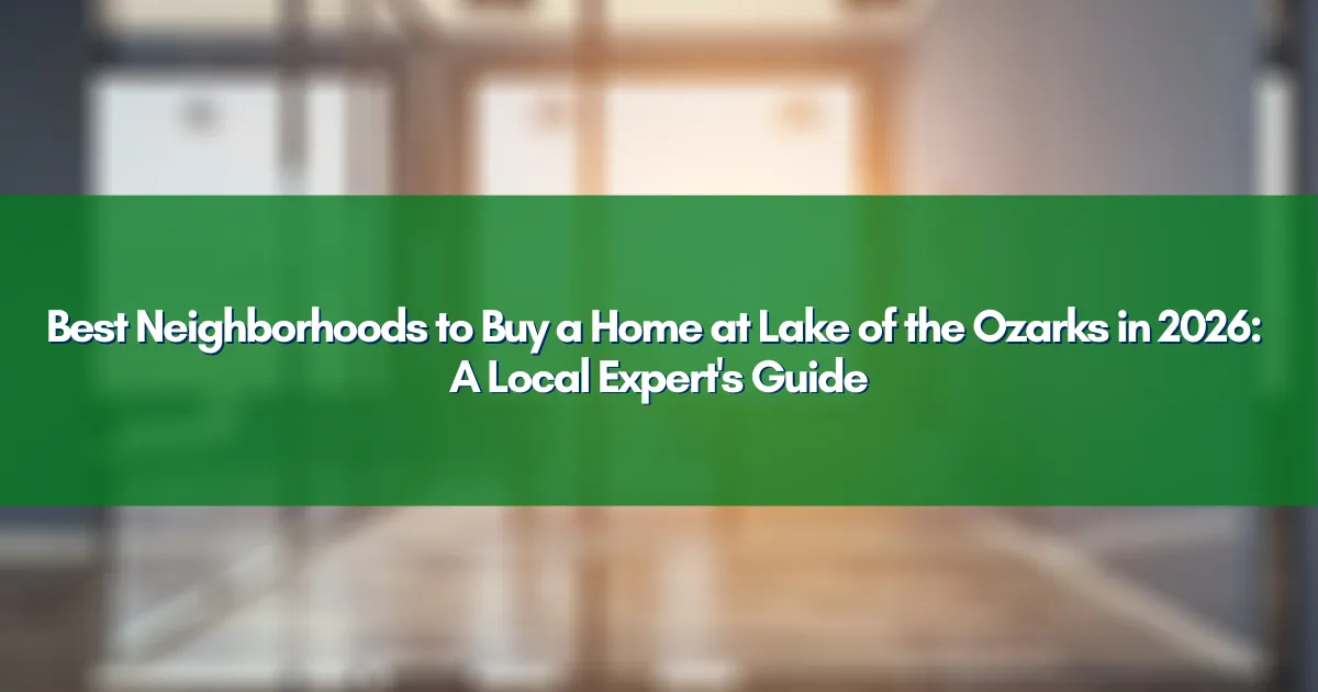 Luxury waterfront neighborhood at Lake of the Ozarks with docks and boats