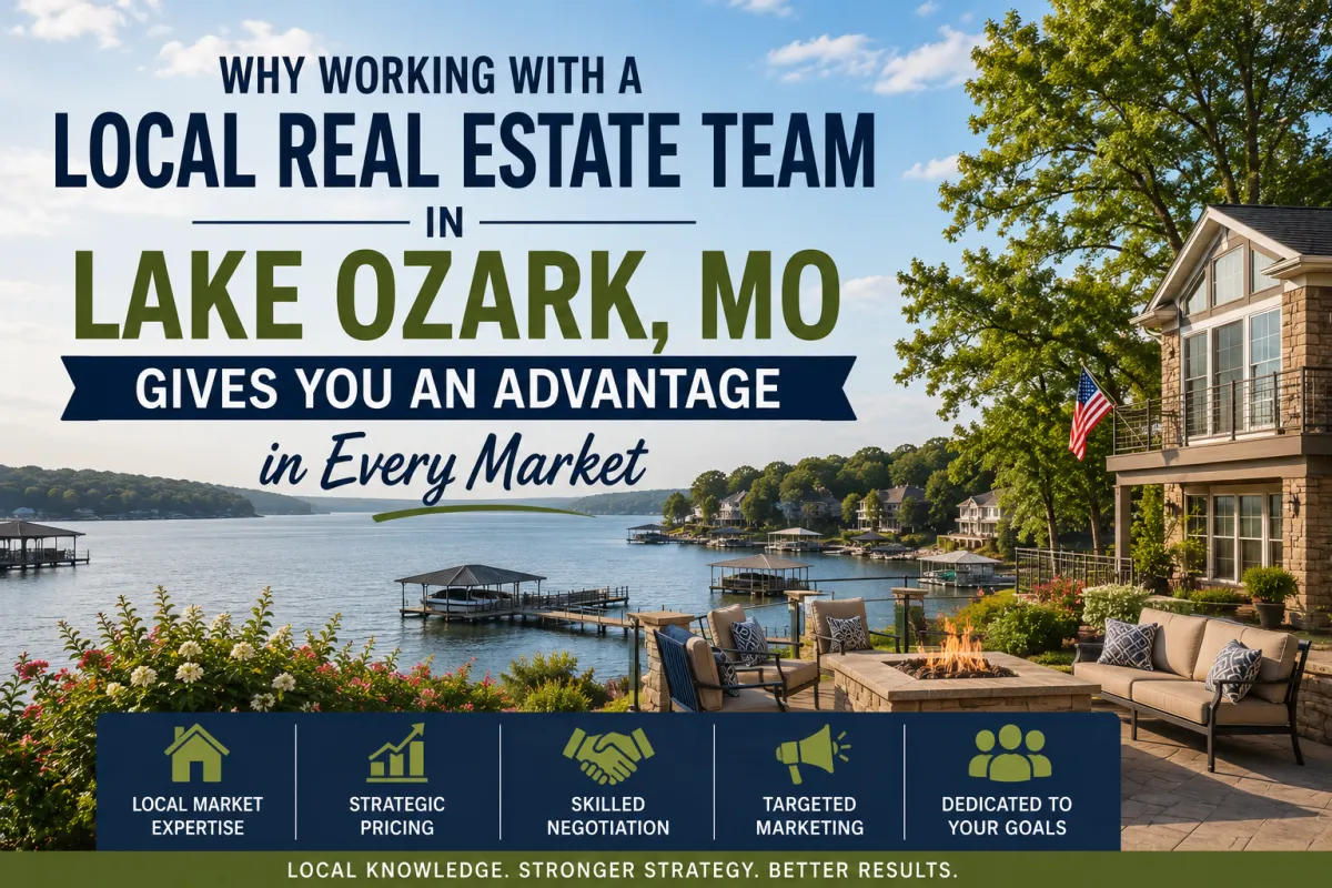 Experienced Real Estate Team in Lake Ozark, MO helping buyers and sellers navigate the Lake of the Ozarks market with expert local guidance.