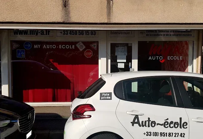 a car parked on a brick road