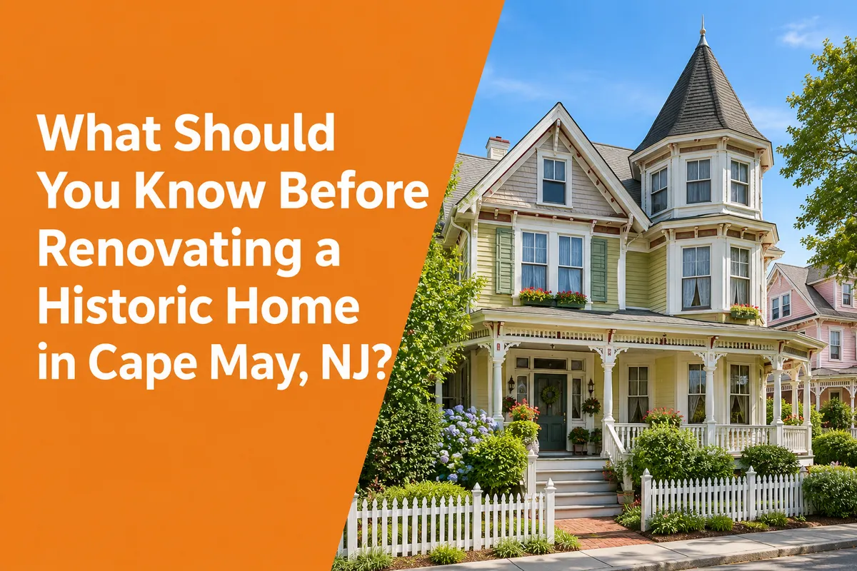 Historic Cape May NJ home with Victorian architecture and renovation considerations