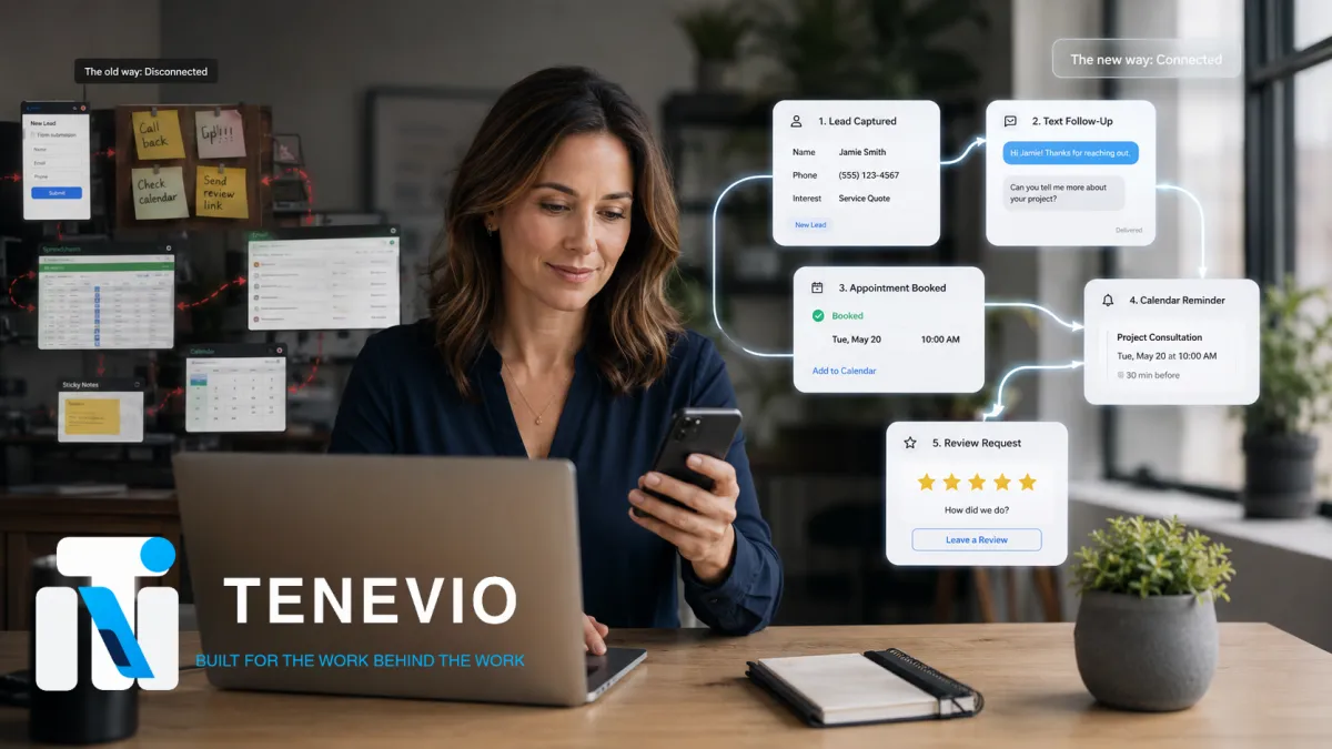 Tenevio, business automation, connected business systems, workflow automation