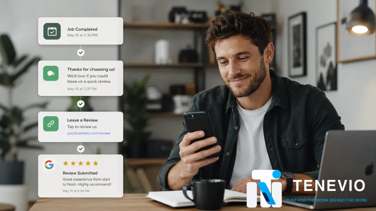 Tenevio, review request automation, ask for reviews, small business reputation, online reviews, boost Google reviews, review generation