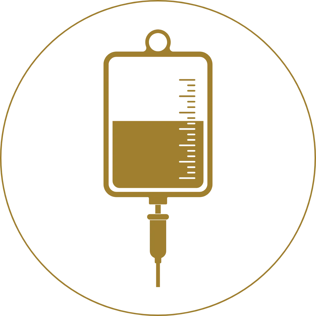 an IV fluid bag representing intravenous wellness and hydration therapy
