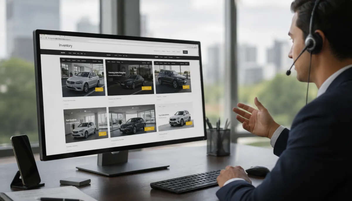 Automotive dealership CRM system assigning sales leads to team members for faster follow-up