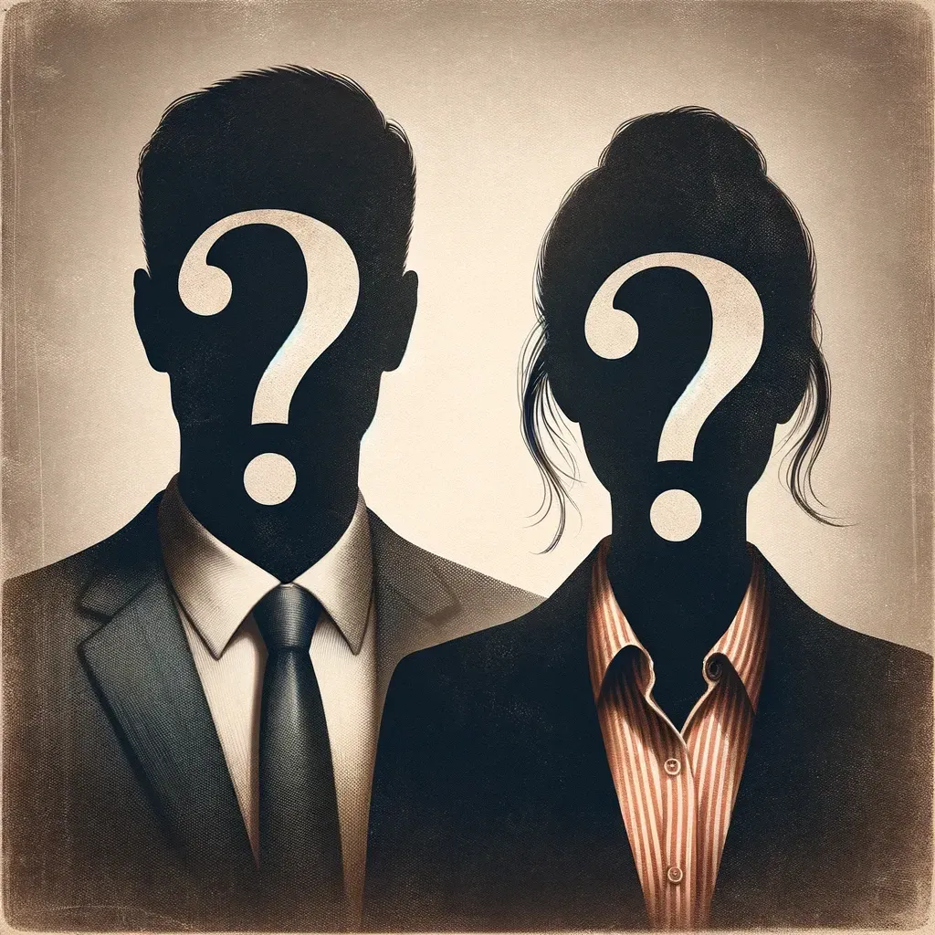 Picture of two anonymous people, could this be you?