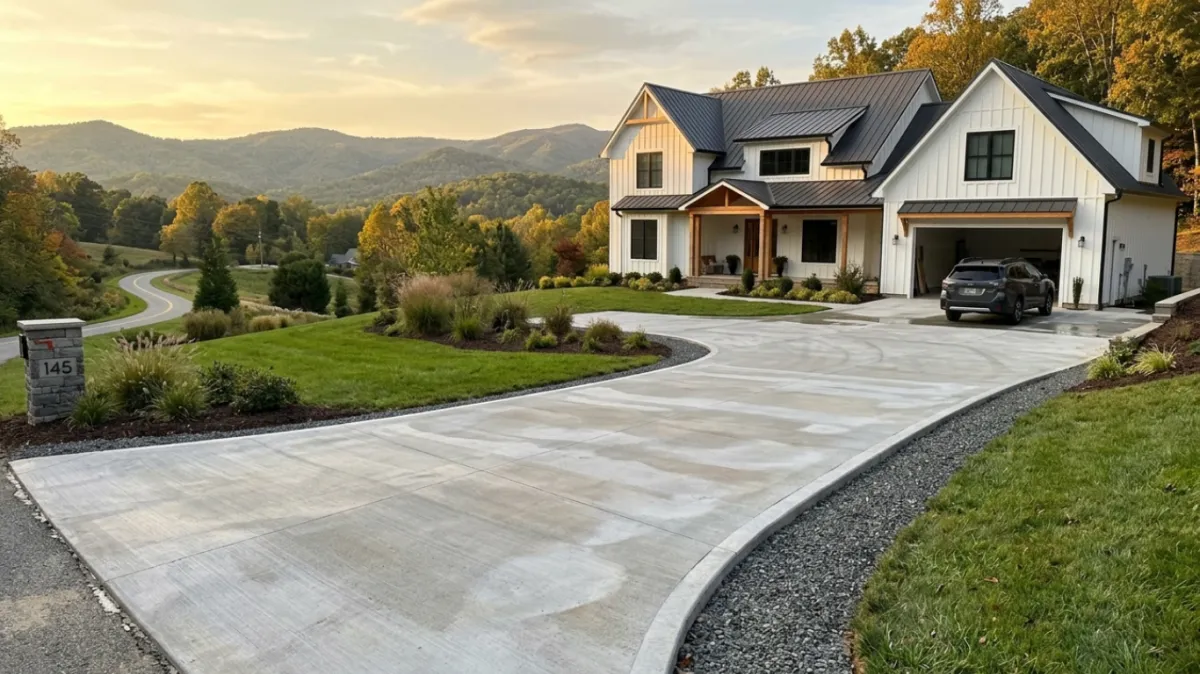 Driveway Concrete in Asheville, North Carolina