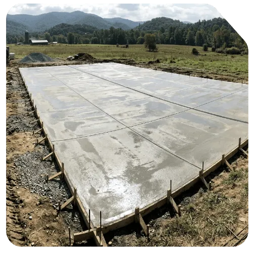 Concrete contractor in Asheville, NC Shed & Workshop Slabs