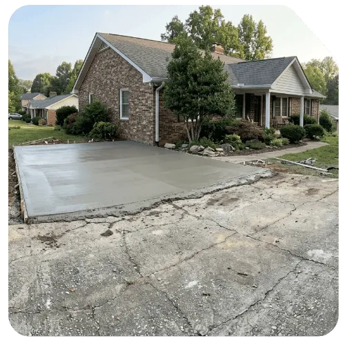 Concrete contractor in Asheville, NC Residential concrete slab services 
