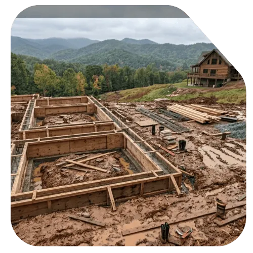 Concrete contractor in Asheville, NC Commercial concrete slab services