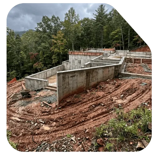 Concrete contractor in Asheville, NC Commercial concrete slab services