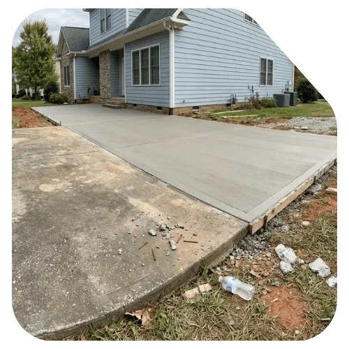 Concrete Patio extensions in Asheville, NC
