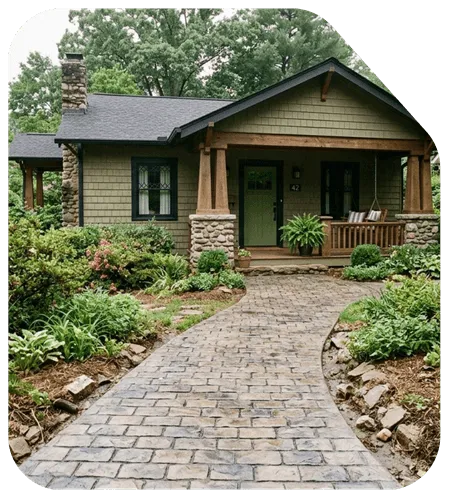 Stamped Concrete Walkways in Asheville