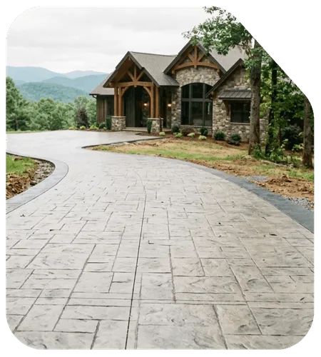Stamped Concrete Driveways in Asheville