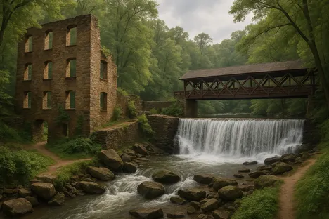 Old Mill Park bridge